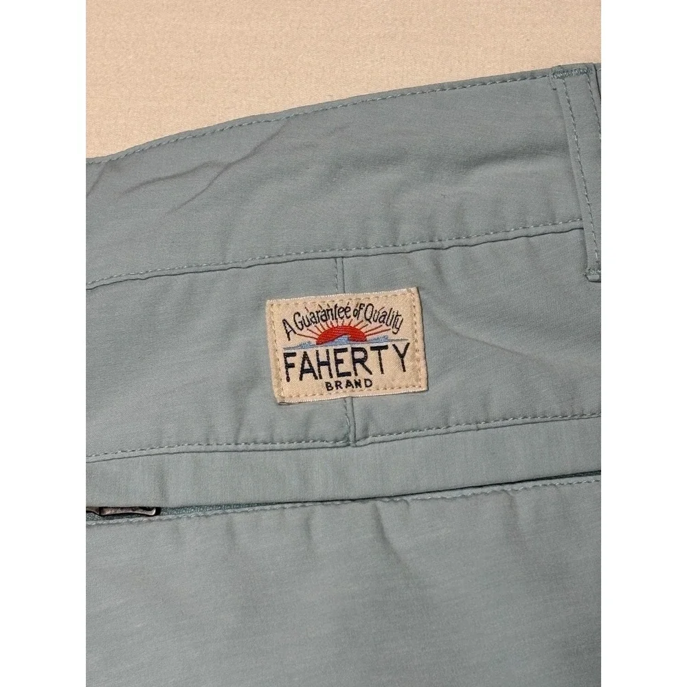 Faherty Belt Loop All Day Shorts ( Mens 31X9 Blue Grey Hybrid Stretch MSC0012